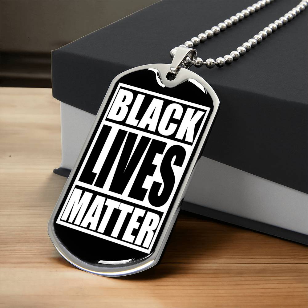 Black Lives Matter - Army Tag Necklace, Dog Tag