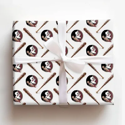 Seminole Sparkle Sluggers - Gift Wrap for Christmas, Holidays Wrapping Paper, Christmas Wrapping Paper