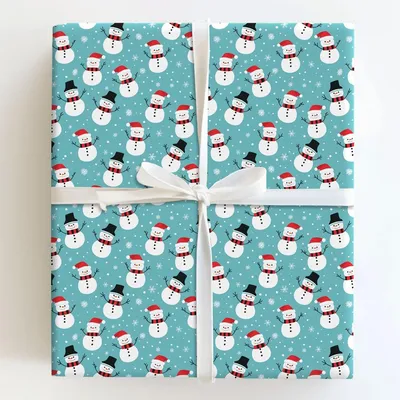 Frosty Friends - Gift Wrap for Christmas, Holidays Wrapping Paper, Christmas Wrapping Paper