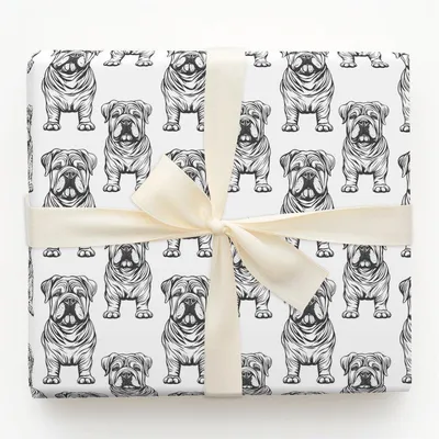 Shar Pei and Ryan - Gift Wrap for Christmas, Holidays Wrapping Paper, Christmas Wrapping Paper