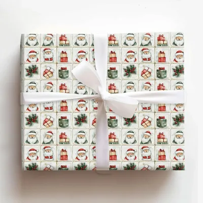 Santa Suits - Gift Wrap for Christmas, Holidays Wrapping Paper, Christmas Wrapping Paper