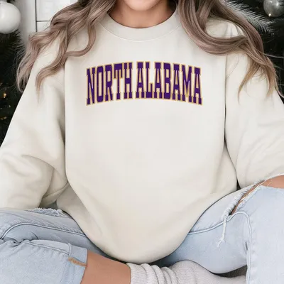 North Alabama Sweatshirt Gildan Unisex Classic Distressed Varsity College Sweatshirt Soft