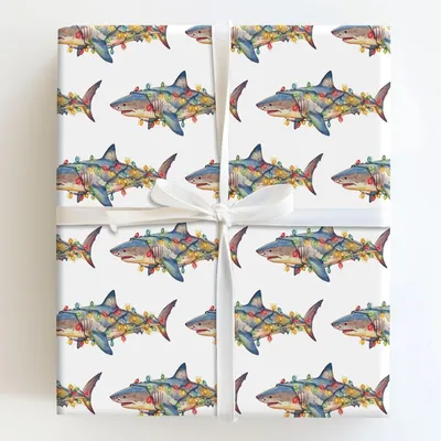 Jaws of the Light - Gift Wrap for Christmas, Holidays Wrapping Paper, Christmas Wrapping Paper