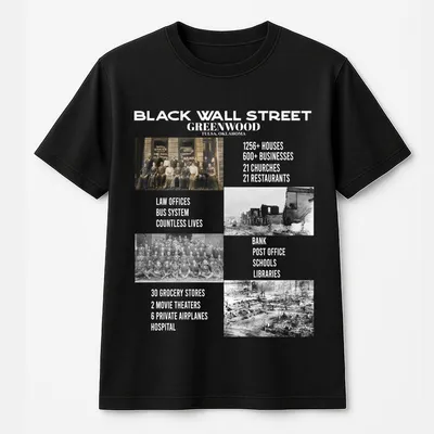 Black Wall Street T-Shirt, Black History Month T-Shirt, Black People, African American