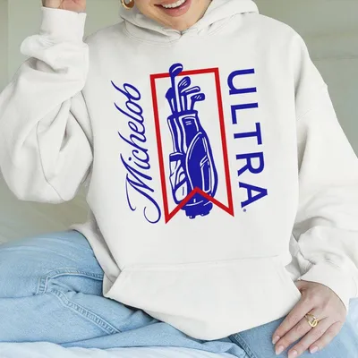 Michelob Ultra Golf Bag Graphic Hoodie Unisex Casual Hoodie For Golf Enthusiasts Soft Cotton Top