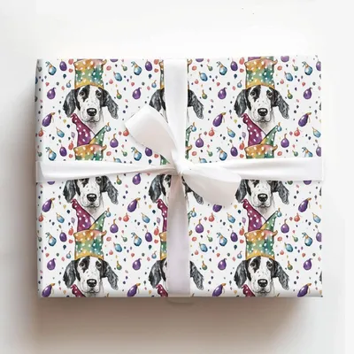 Mardi Gras Dalmatian - Gift Wrap for Christmas, Holidays Wrapping Paper, Christmas Wrapping Paper