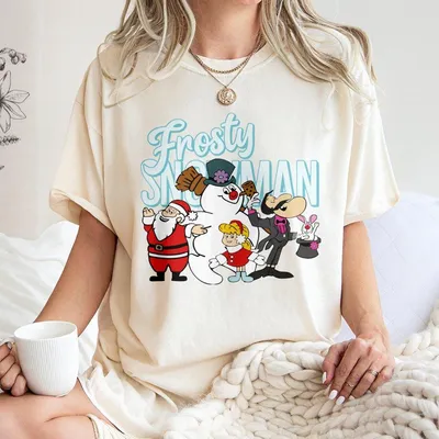 Vintage Frosty The Snowman T-Shirt, Retro Christmas T-Shirt, Cute Christmas T-Shirt, Frosty Christmas T-Shirt, Snowman T-Shirt