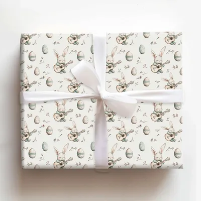 Acoustic Hops - Gift Wrap for Christmas, Holidays Wrapping Paper, Christmas Wrapping Paper