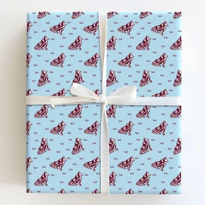 Tiny Aggie Pup - Gift Wrap for Christmas, Holidays Wrapping Paper, Christmas Wrapping Paper