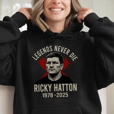 Ricky Hatton Tribute Hoodie Legends Live Forever Boxing Apparel Ricky Hatton Tribute Hoodie In Loving Memory