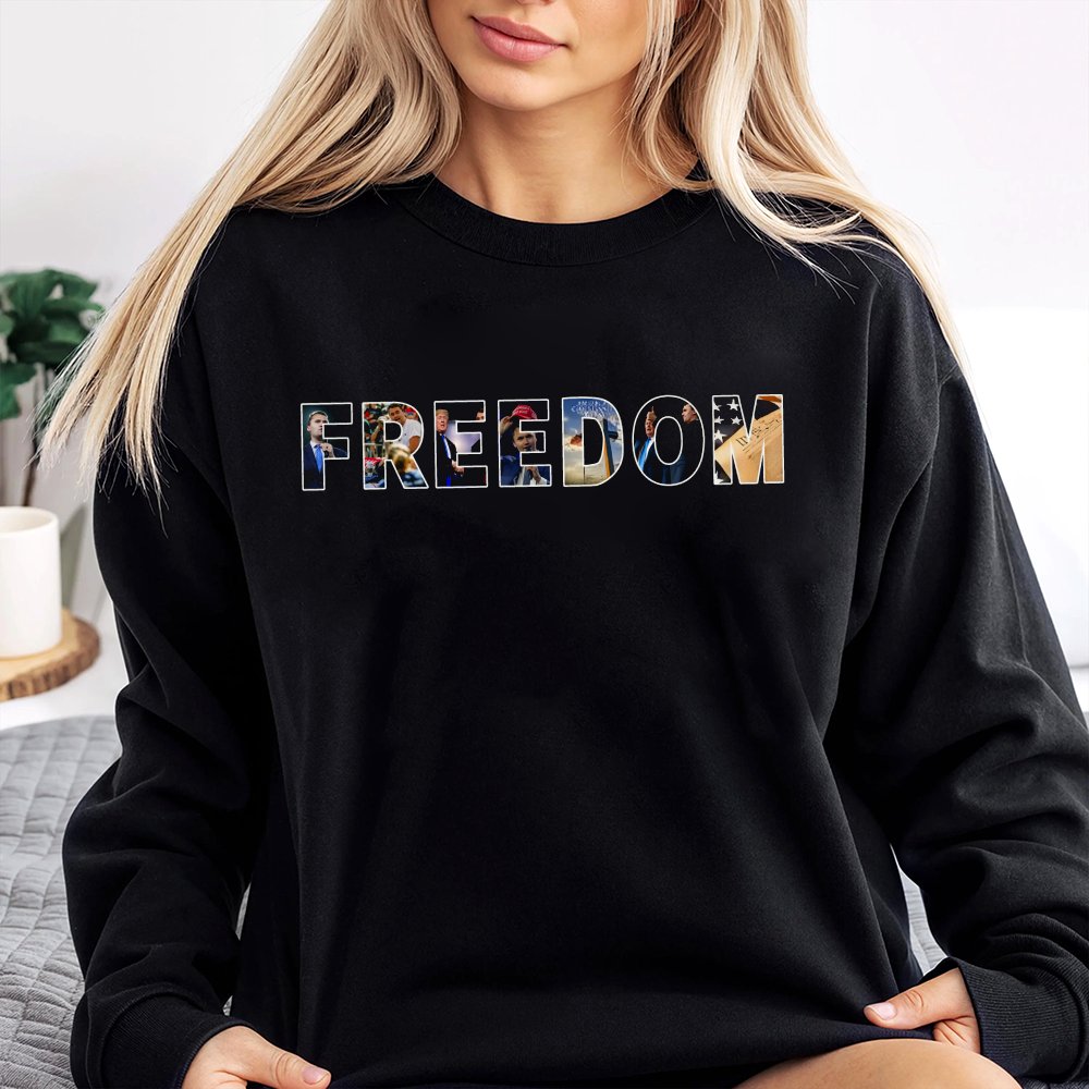 Charlie Kirk Freedom Sweatshirt Sweatshirt Save Memorial Sweatshirt Mens And Womens Vintage Style Sweatshirt