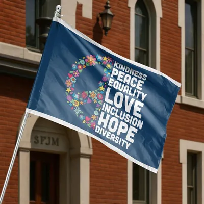 We The People 1776 Betsy Ross Vintage American Historical Horizontal House Flag Horizontal House Flag
