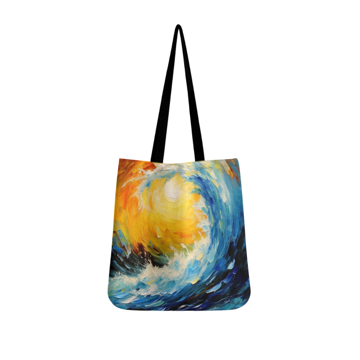 Ocean Wave Cloth Tote Bags