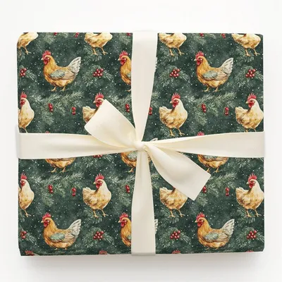 Third Day of Christmas - Gift Wrap for Christmas, Holidays Wrapping Paper, Christmas Wrapping Paper