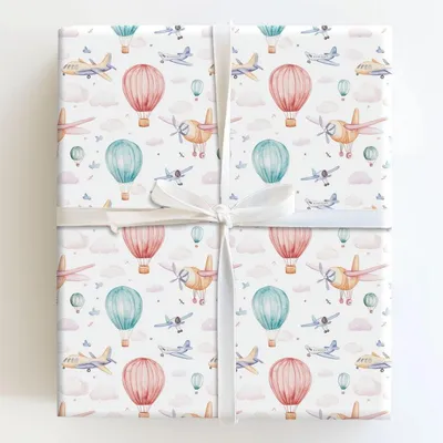 Wings and Wishes - Gift Wrap for Christmas, Holidays Wrapping Paper, Christmas Wrapping Paper