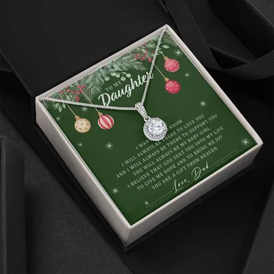 To My Daughter Dragonfly Necklace Christmas Gift From Dad - Father Daughter Necklace, Father To Daughter Birthday Gift, Gifts To Daughter From Dad - Dad To Daughter Necklace Jewelry Gift Love Dad To Daughter Necklace - Dad Anniversary Gift