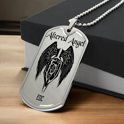 Altered Angel Tags - Army Tag Necklace, Dog Tag