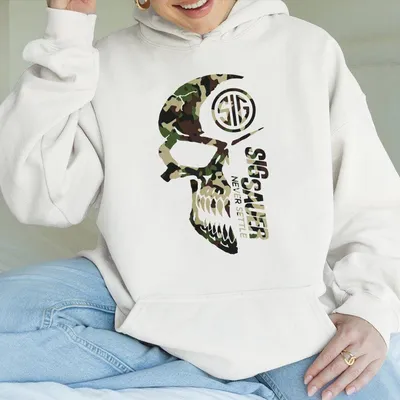 2025 Summer Men S Camo With Sig Sauer Never Settle Hoodie Camo Hoodie Sig Sauer Lover Gift Casual Top For