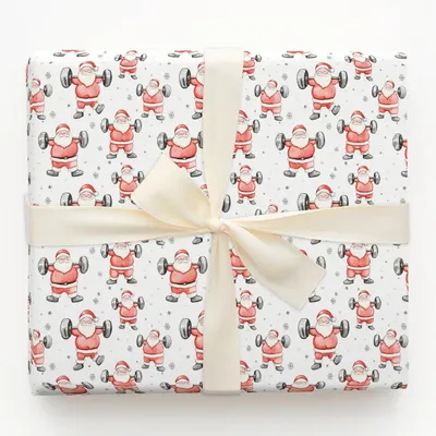 Reps with Santa - Gift Wrap for Christmas, Holidays Wrapping Paper, Christmas Wrapping Paper