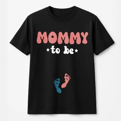 Mommy To Be Pregnancy, Women T-Shirt, Expecting Baby Bump Surprise T-Shirt, Pregnant Announcement Tops T-Shirt