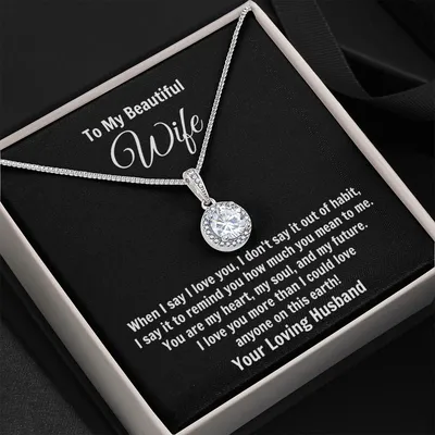 To My Beautiful Wife - Eternal Hope Necklace