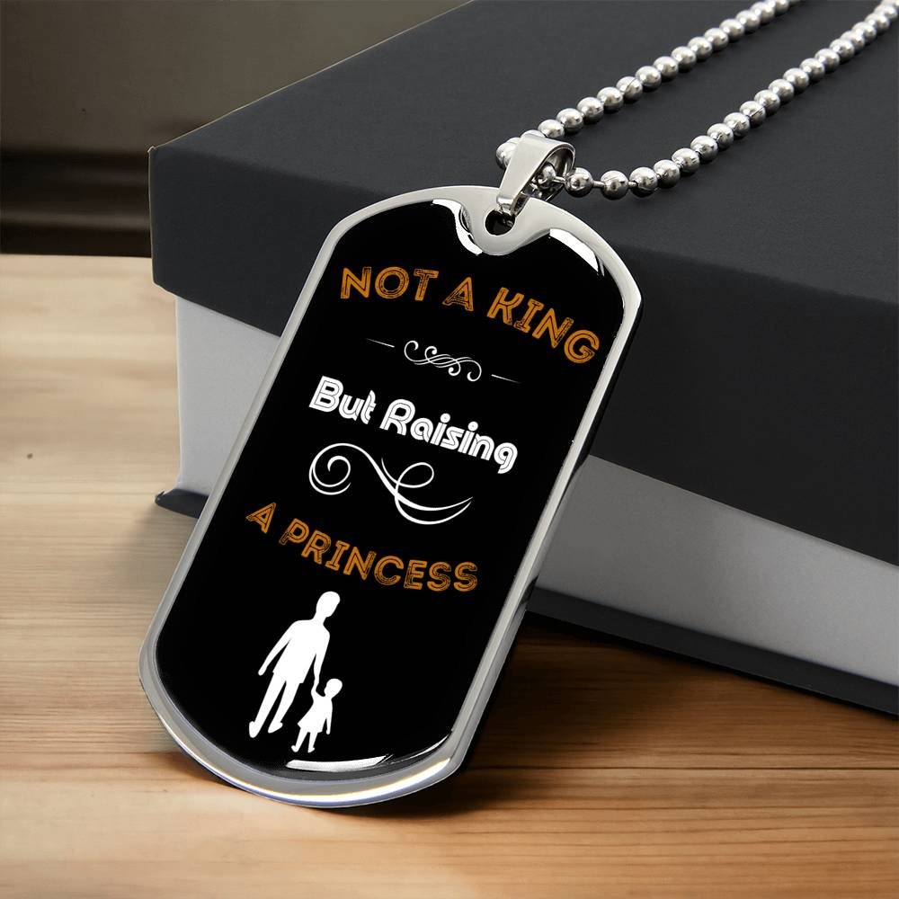 Raising A Princess - Army Tag Necklace, Dog Tag