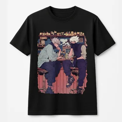 Kakashi And Gojo 1 Jjk T-Shirt, Jjk Anime T-Shirt, Jujutsu Kaisen T-Shirt, Gift For Manga Lover, Unisex T-Shirt