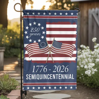 Usa 250th Anniversary Garden Flag , 1776-2026 Semiquincentennial Decor Vertical Garden Flag