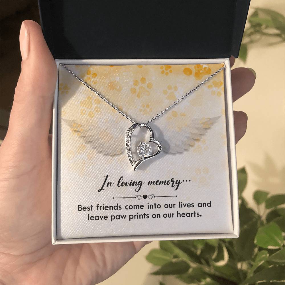 In loving memory - Best friends come into - Forever Love Necklace