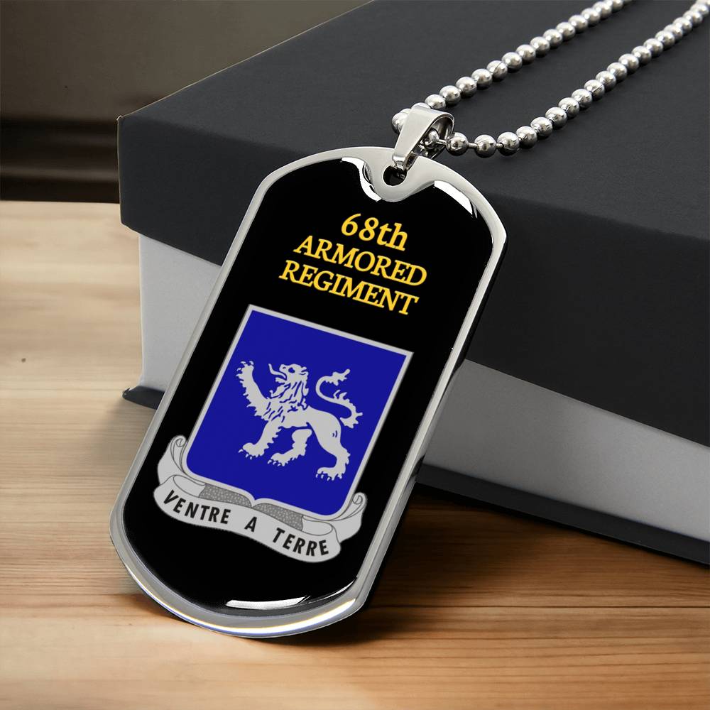 Awesome Dog Tag For 68Th Armored Regiment - Army Tag Necklace, Dog Tag