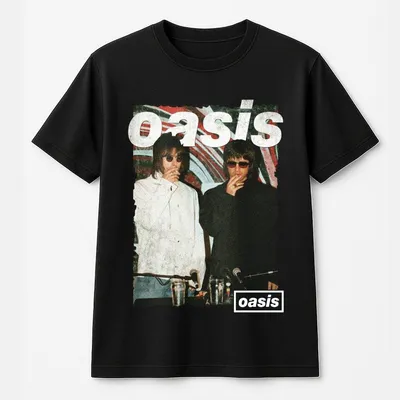Oasis Uk Tour Graphic T-Shirt Vintage 1990s Rock T-Shirt With Bold Print Perfect Gift For Britpop Music Fans Unisex Com