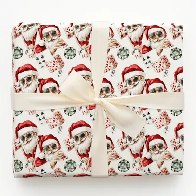 High Stakes - Gift Wrap for Christmas, Holidays Wrapping Paper, Christmas Wrapping Paper