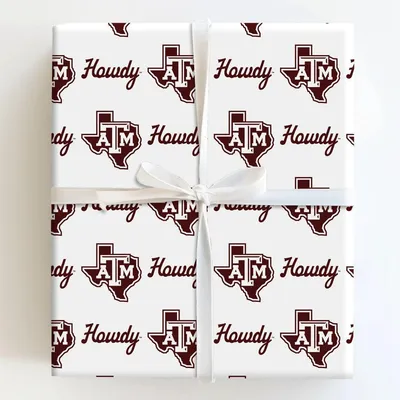 Howdy Aggies - Gift Wrap for Christmas, Holidays Wrapping Paper, Christmas Wrapping Paper