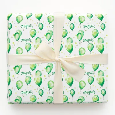 Floating on Cloud Nine - Gift Wrap for Christmas, Holidays Wrapping Paper, Christmas Wrapping Paper