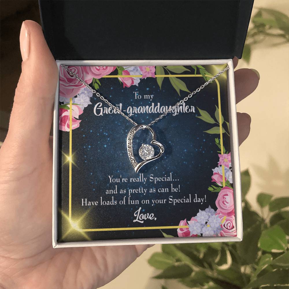 Great-Granddaughter Forever Love Pendant Necklace