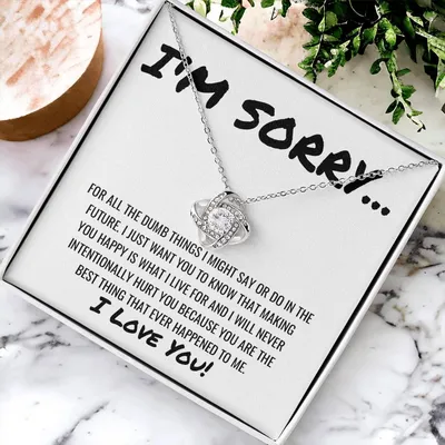 Best Thing That Happened To Me Necklace Love Knot Necklace
