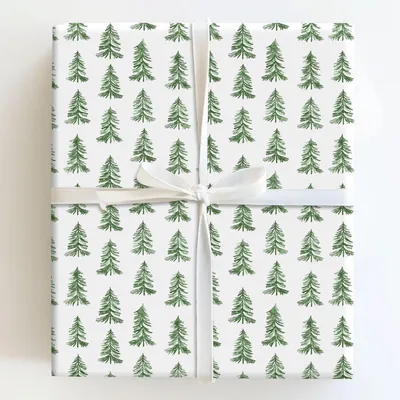 Evergreen Forest - Gift Wrap for Christmas, Holidays Wrapping Paper, Christmas Wrapping Paper