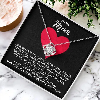 Premium Mother's Day Necklace Customize Gift For Your Loving Mom! ❤️ Love Knot Necklace