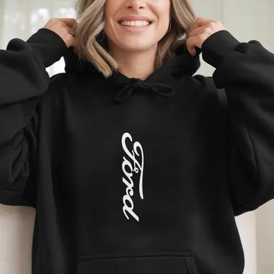 Ford Blue Logo Hoodie,Graphic  For Car Lovers,Gift For Him,Husband Or Dad,Unisex,Classic Ford Fan