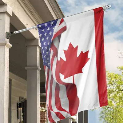 Waving Show Canada Flag Canadian, House Flag Decoration Vertical House Flag