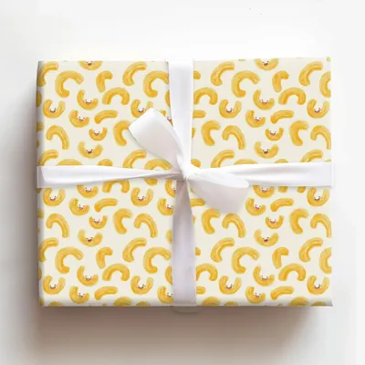 Macaroni and Cheesing - Gift Wrap for Christmas, Holidays Wrapping Paper, Christmas Wrapping Paper