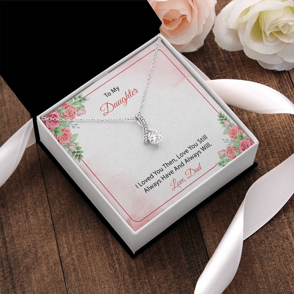 To My Daughter From Dad 3 Alluring Beauty Necklace