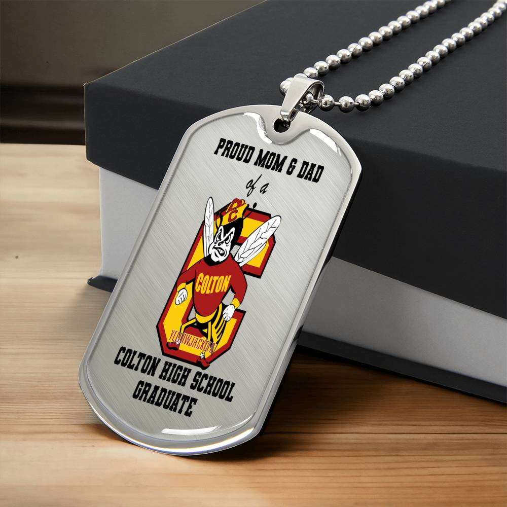 Proud Mom & Dad - Chs - Army Tag Necklace, Dog Tag