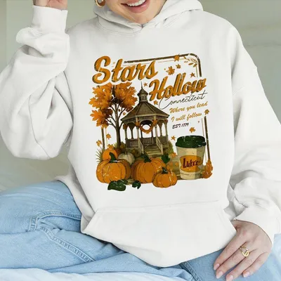 Stars Hollow Hoodie Luke'S Diner Coffee Hoodie Dragonfly Inn Gilmore Girls Top Gilmore Girls Hoodie Retro Stars