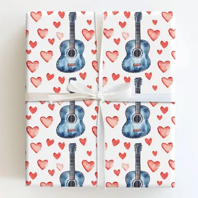 Tuned to Love - Gift Wrap for Christmas, Holidays Wrapping Paper, Christmas Wrapping Paper