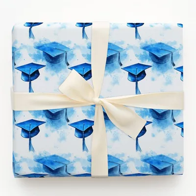 Noteworthy Blue - Gift Wrap for Christmas, Holidays Wrapping Paper, Christmas Wrapping Paper