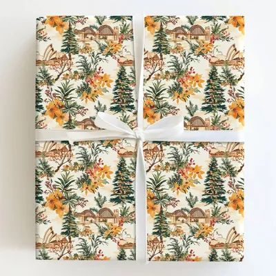 The Seasons of Sydney - Gift Wrap for Christmas, Holidays Wrapping Paper, Christmas Wrapping Paper