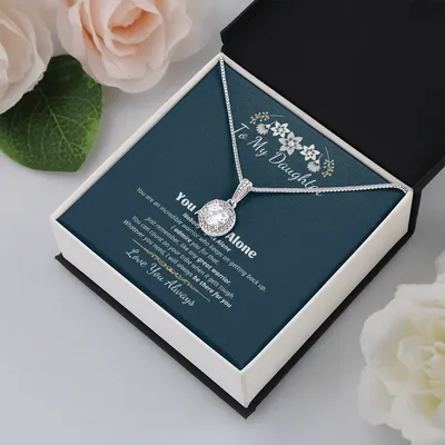 Daughter Gift Necklace, Daughter Gift From Mom, Daughter Birthday Gift, Daughter Necklace, Daughter Gift, To My Daughter Love Knot Necklace - Daughter's Birthday, Daughter's Graduation, Daughter Jewelry