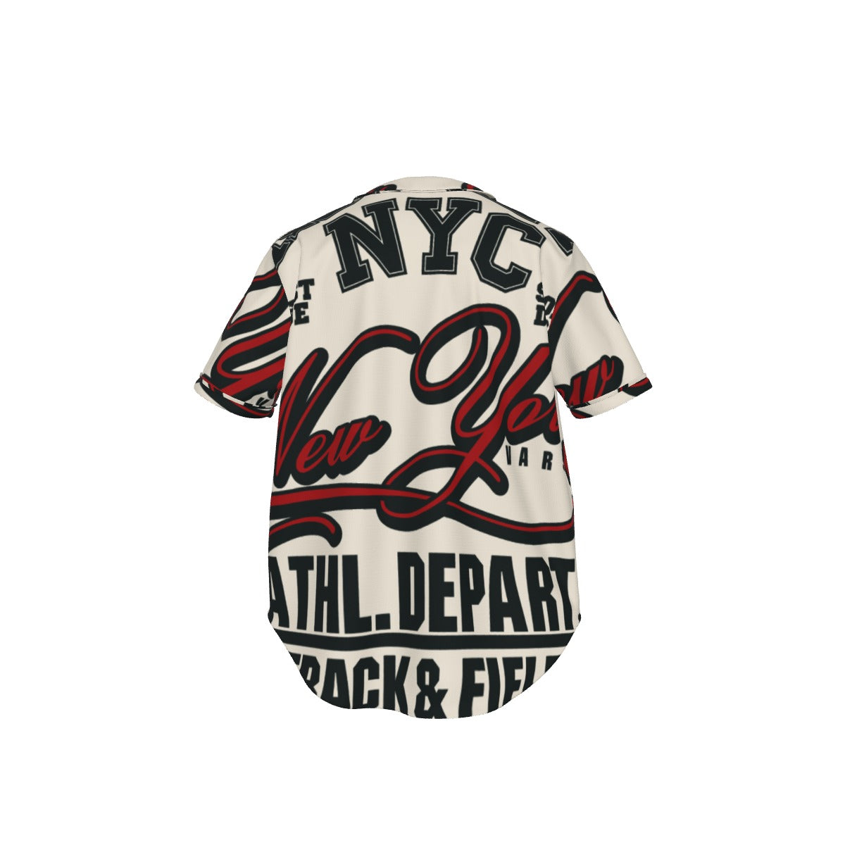 NYC Graphic Shirt – New York Track & Field Print Baseball Jersey