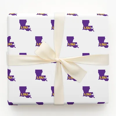 LSU State of Mind - Gift Wrap for Christmas, Holidays Wrapping Paper, Christmas Wrapping Paper